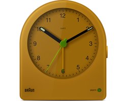 Braun BC22Y - Wekker - Analoog - Halfrond - Alarm - Stil uurwerk - Geel