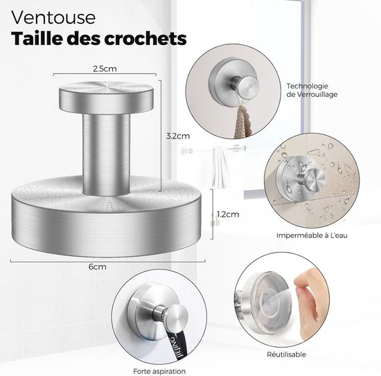 4smile Deurkranshaak, roestvrij staal, deurkranshouder, buitendeur en binnendeur, universele haak voor deurkrans, huisdeur buiten, flexibele deurhaak, buitendeur voor kransen en decoratie