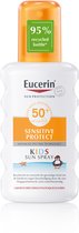 Eucerin Sensitive Protect Kids Zonnebrand Spray - SPF 50+ - Zonbescherming - Zonnespray - 200 ml