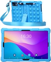 TinyPlay kindertablet Maxi V2 - Android 14 - 10 inch - 64GB+64SD - 4GB+4GB Virtual RAM - 6000 mAh batterij - Ouderlijk toezicht - kindertablet vanaf 3 jaar - Octa-core processor - Tablet kinderen - Styluspen, Draagriem, Glazen screenprotector - Blauw