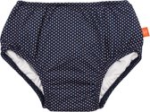 Lässig Splash & Fun Zwemluierbroekje -Polka Dots Navy maat 62/68  3-6 maanden