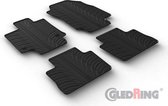Gledring Rubbermatten passend voor Toyota RAV4 Hybrid 2/2019- (T profiel 4-delig + montageclips)