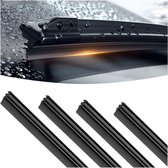 4 Recharges De Balais D'Essuie-Glace Universelles 24 Pouces - Caoutchouc Durable Pour Voiture, Camion Et Plus