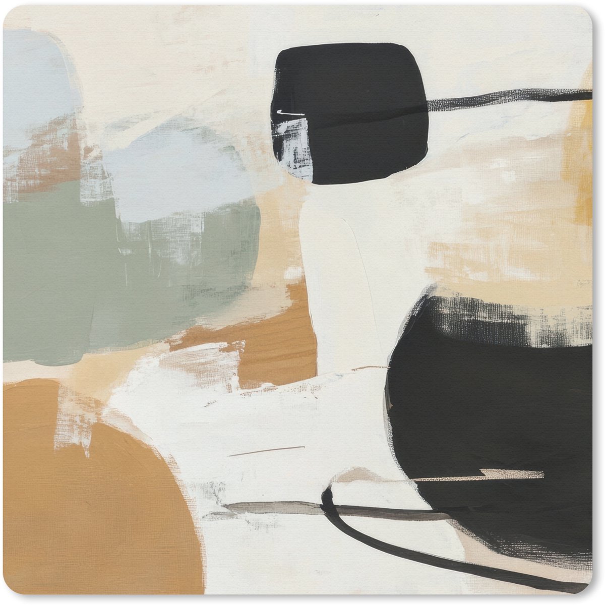 Muismat 30x30 cm - Mousepad Paint - Abstract - Kleuren - Muismatten