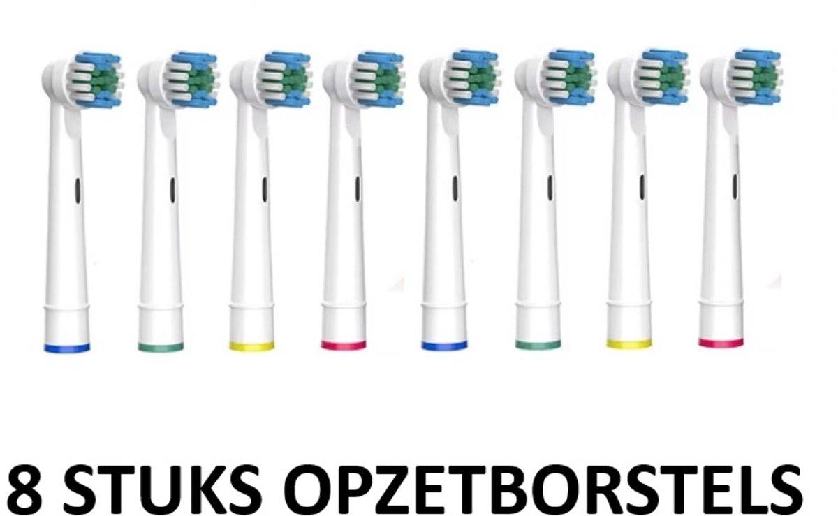 8 stuks- Universele Opzetborstels/Opzetstukjes- Vernieuwde technologie -Geschikt voor Oral-B /Braun elektrische tandenborstels- Zachte borstels - Underdog Tech