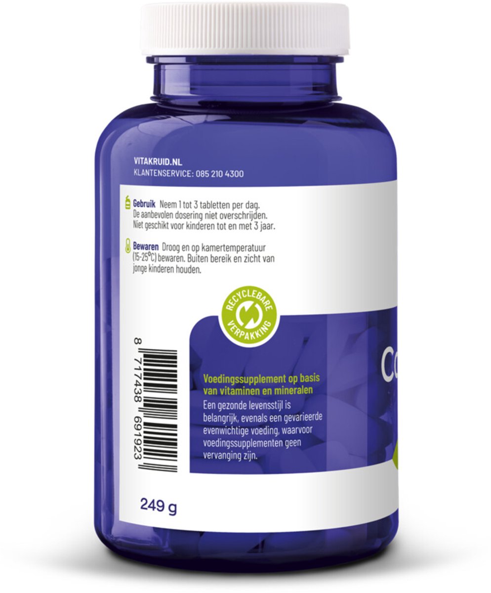 Goedkoopste 2x Vitakruid Calcium 400 & D3 uit Rode Alg 100 kauwtabletten