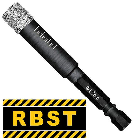 Foto: Rbst diamantboor 12mm 2 stuks tegelboor gel gekoeld