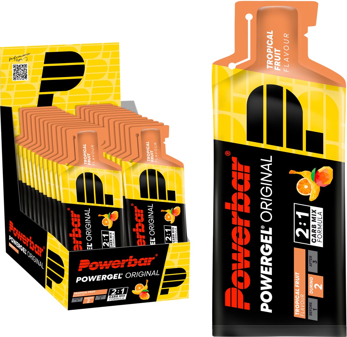Goedkoopste Powerbar Energiegels | Powergel Original | Tropical Fruit 24x41g