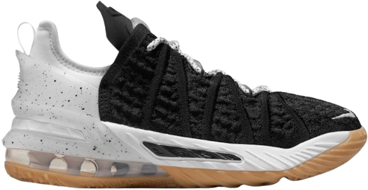 Nike LeBron 18 – /Gum Medium / LeBron 18 Lifestyle Kinder Sneakers voor Jongens en Meisjes Doos zonder deksel Zwart