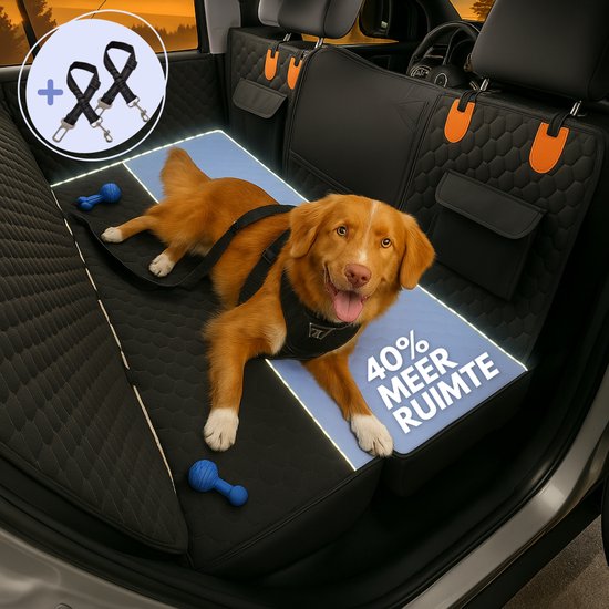 Pawmates Luxe Hondendeken Auto Achterbank en Kofferbak