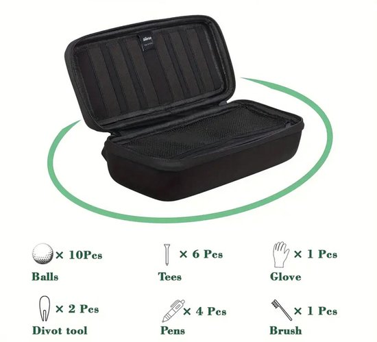 Golf Organizer Case - Complete Opbergtas voor Golf Accessoires - Inclusief Handschoenen Houder & Tee Organizer - Ideaal voor Golf Liefhebbers van Merkloos — afbeelding 2