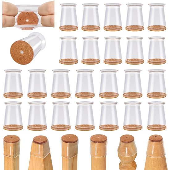 Stoelsokjes Stoelpootdoppen Meubelvilt Stoelpoot Sokjes Zwart 32x Stoelsokjes Stoelpootdoppen Meubelvilt Stoelpoot Sokjes Zwart 32x