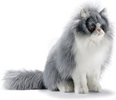 Hansa Perzische kat knuffel grijs