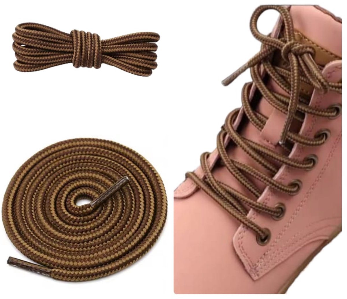 Wandel-/Bergschoen schoenveters Taupe Bruin - Ronde Outdoor/ sport schoenen veters- dikte 5 MM- Lengte 130 CM| Bergschoenen| werkschoenen
