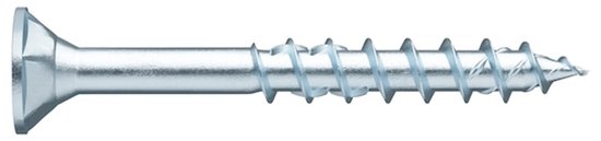 Wurth - ASSY 4 CSMP acier galv. Vis à tête fraisée DD RW - ASSY® 4 CSMP universelles en acier galvanisé, filetage de pièce, tête fraisée avec poches de fraisage - x 100 pièces - Entraînement interne RW20