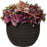 Elho Allure Ribbon 47 - Bloempot - Bark Brown - Binnen & Buiten  - Ø 46.8 x H 37.6 cm
