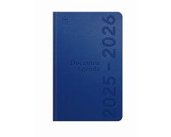 Ryam | Docenten agenda DeLuxe | 2025/2026 | Genaaid gebonden | 15 x 20 cm | 12 mnd | Blauw |