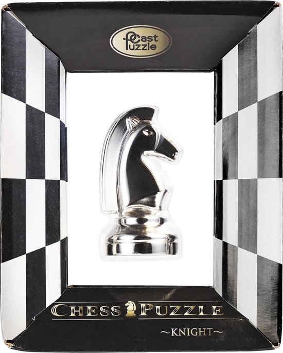 Cast Chess Puzzle Knight silver Games