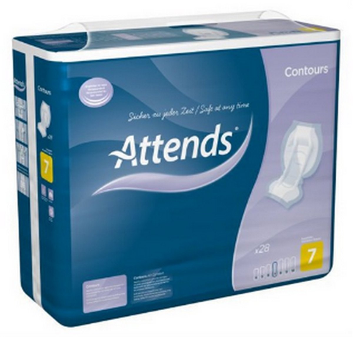 ATTENDS Contours Regular 7 - 8 pakken van 28 stuks