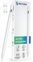 Siltcon® Stylus Pen - Geschikt voor iPads 2018-2025 - Stylus pen ipad geschikt - Stylus pen tablet - Styluspennen - Palm rejection - 4 extra punten - luxe opberghoes
