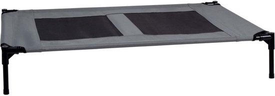 maxxpro Hondenbed op Pootjes - Hondenstretcher tot Max.55 KG - Honden Ligbed 106 x 76 x 17 cm - Goede Ventilatie en Incl. Draagtas - Zwart