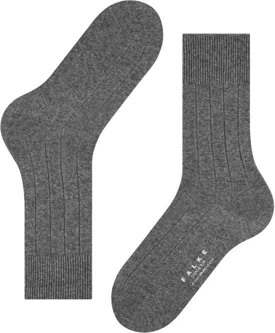 FALKE Lhasa Rib Chaussettes Homme 14405 3390 gris clair. 43-46