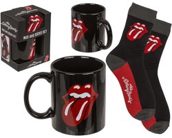 Cadeauset The Rolling Stones- mok en sokken - cadeauset - muziekband - giftset - muziekliefhebber