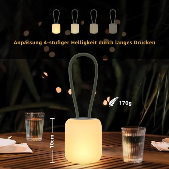 2X Camping LED Licht - Oplaadbaar - Warm-Fel - Tent Verlichting -Lampjes - Lampenslinger - Kampeerlamp - Tentlamp-groente+blauw — afbeelding 4