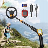 Bol.com Bedee Metaaldetector voor kinderen - 800 mAh-batterij - Zwart en oranje - Met zeer gevoelig LCD-scherm - Verstelbare as ... aanbieding