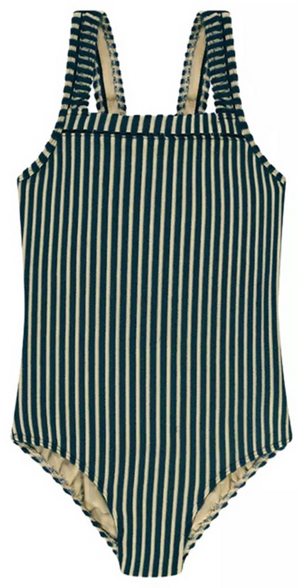 Beachlife Badpak - Knitted Stripe - 134/140 groen