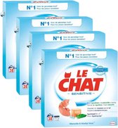 Le Chat Sensitive Marseillezeep Waspoeder - Voordeelverpakking - 4 Pack - 152 wasbeurten