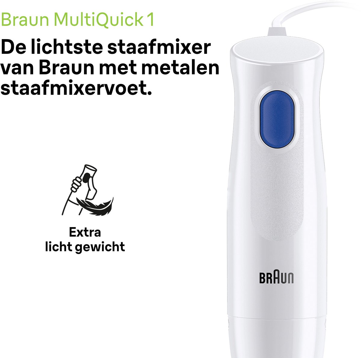 Braun MultiQuick 1 MQ10.202M set Wit