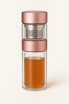 Bouteille à thé Paula's - Glas à double paroi de Luxe avec infuseur