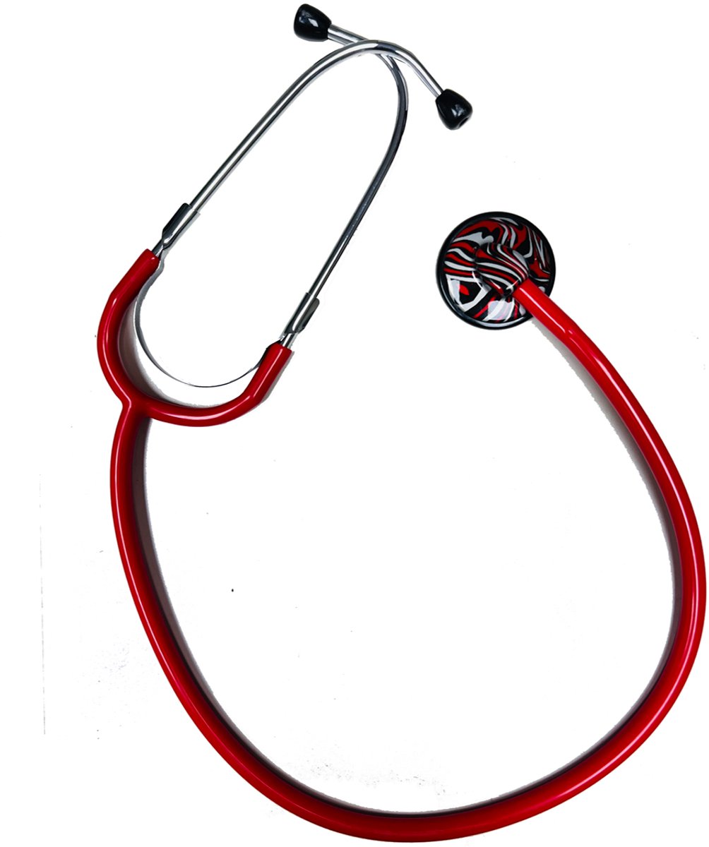Hospitrix Stethoscoop SB55 Rood - MDR Gecertificeerd - Verpleegkundige Accessoires - Verpleegkundige Cadeau