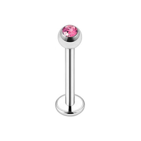 Argent avec pierre - Piercing Tragus / Helix / Labret