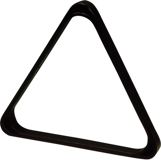 Triangle de billard noir en plastique pour billes de 57.2mm.