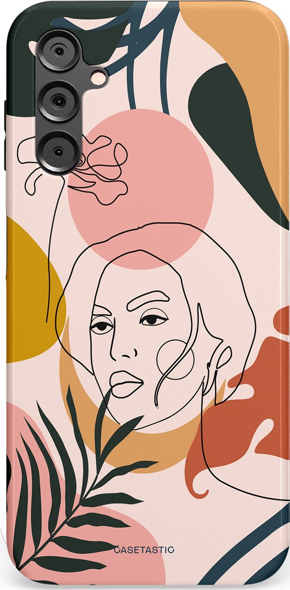 Casetastic Hoesje Geschikt voor Samsung A14 (5G/4G) - Stijlvolle Beschermende Duo-layer Case - Elegantie van binnen