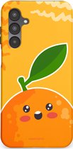 Casetastic Hoesje Geschikt voor Samsung Galaxy A16 - Stijlvolle Beschermende Duo-layer Case - Zonnig Sinaas