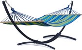 Potenza® Hangmat met SPREIDSTOK en standaard – 2 persoons – EXTRA STABIEL frame tot 220 kg – Hangmatsets - Grande Acadia