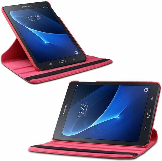 Samsung Galaxy Tab A 10.1 (2016/2018) draaibare hoes Rood - Merkloos