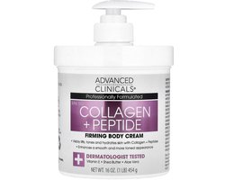Advanced Clinicals Collagen + Peptide Body Cream – 454 g