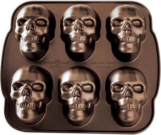 Nordic Ware - Haunted Skull Cakelet Pan | bol