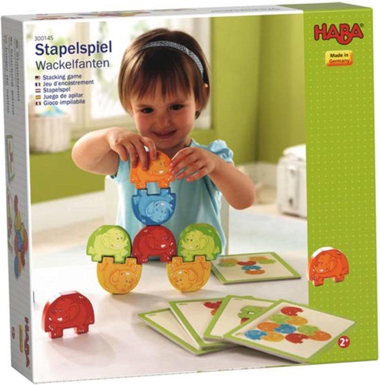 Haba Spel Stapelspel Waggelfanten van HABA. — afbeelding 4