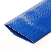 Brandweerslang blauw plat 90mm (Prijs per 5 meter)