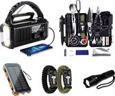 Bol.com Noodradio Solar Opwindbaar - 10.000mAh - Solar Powerbank 20.000mAh - Draagbare en Opwindbare Radio - Nood Radio - Noodra... aanbieding