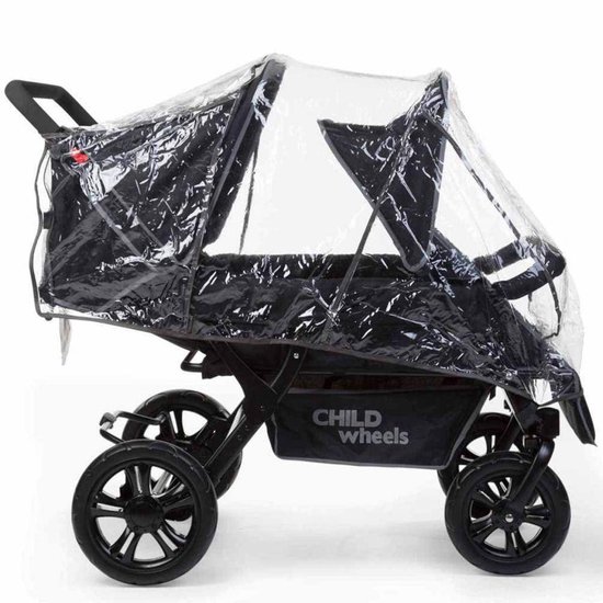 Childhome Two By Two Wandelwagen buggy - 4 Zits - Kinderwagen incl. regenhoes en zonnekap - 120x85x103cm van Childhome — afbeelding 4