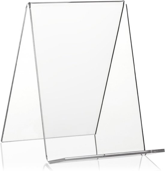 4 stuks plaatstandaards voor display - 10,5 cm metalen vierkante