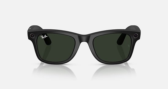 Lunettes Smart RayBan Meta Wayfarer Standard Noir brillant Vert