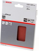 Bosch Schuurvel klit wood and paint 115 x 107 K120 blister van 10 vellen