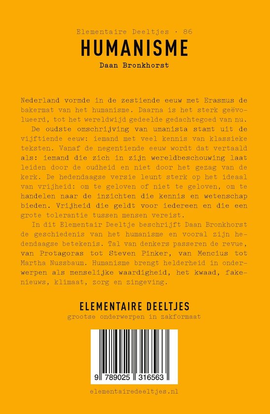 Elementaire Deeltjes 86 - Humanisme